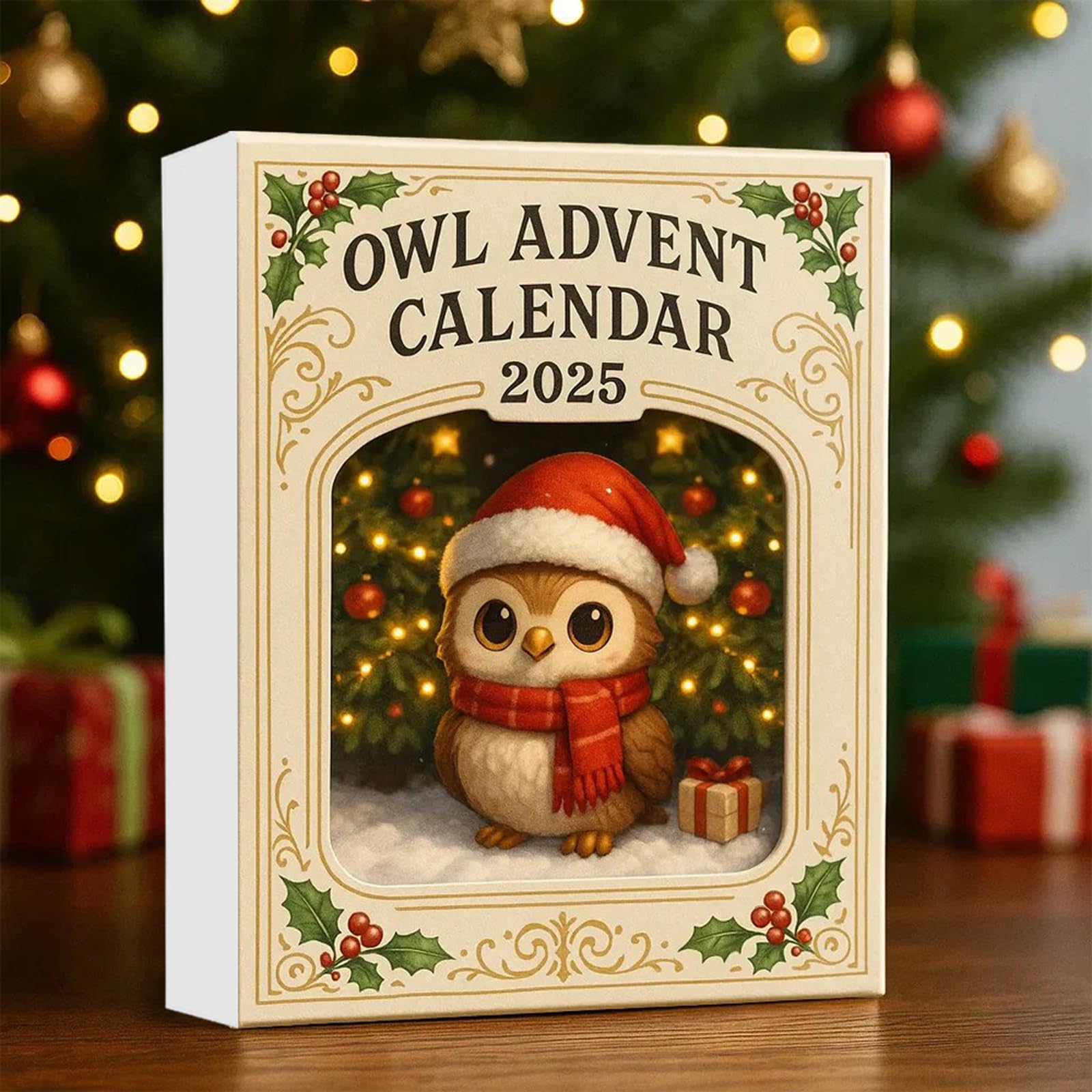 Calendario de Adviento de Búho 2025 con 24 Mini Figuras para Coleccionistas y Amantes de Búhos