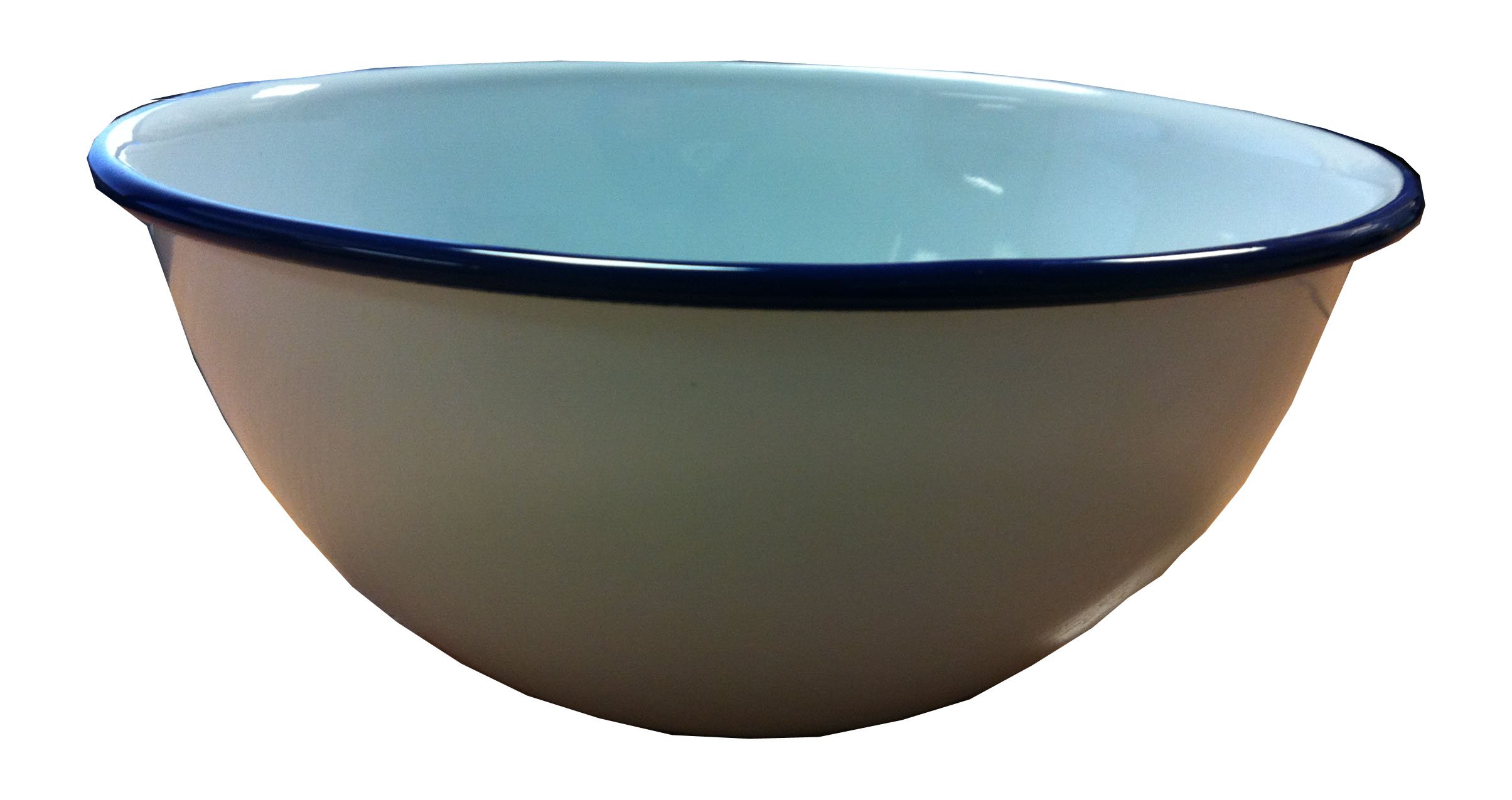 White Falcon Enamel Camping Pudding Bowl Traditional 16Cm