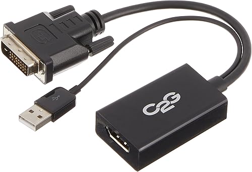 C2G 41379 DVI a DisplayPort adaptador convertidor, negro