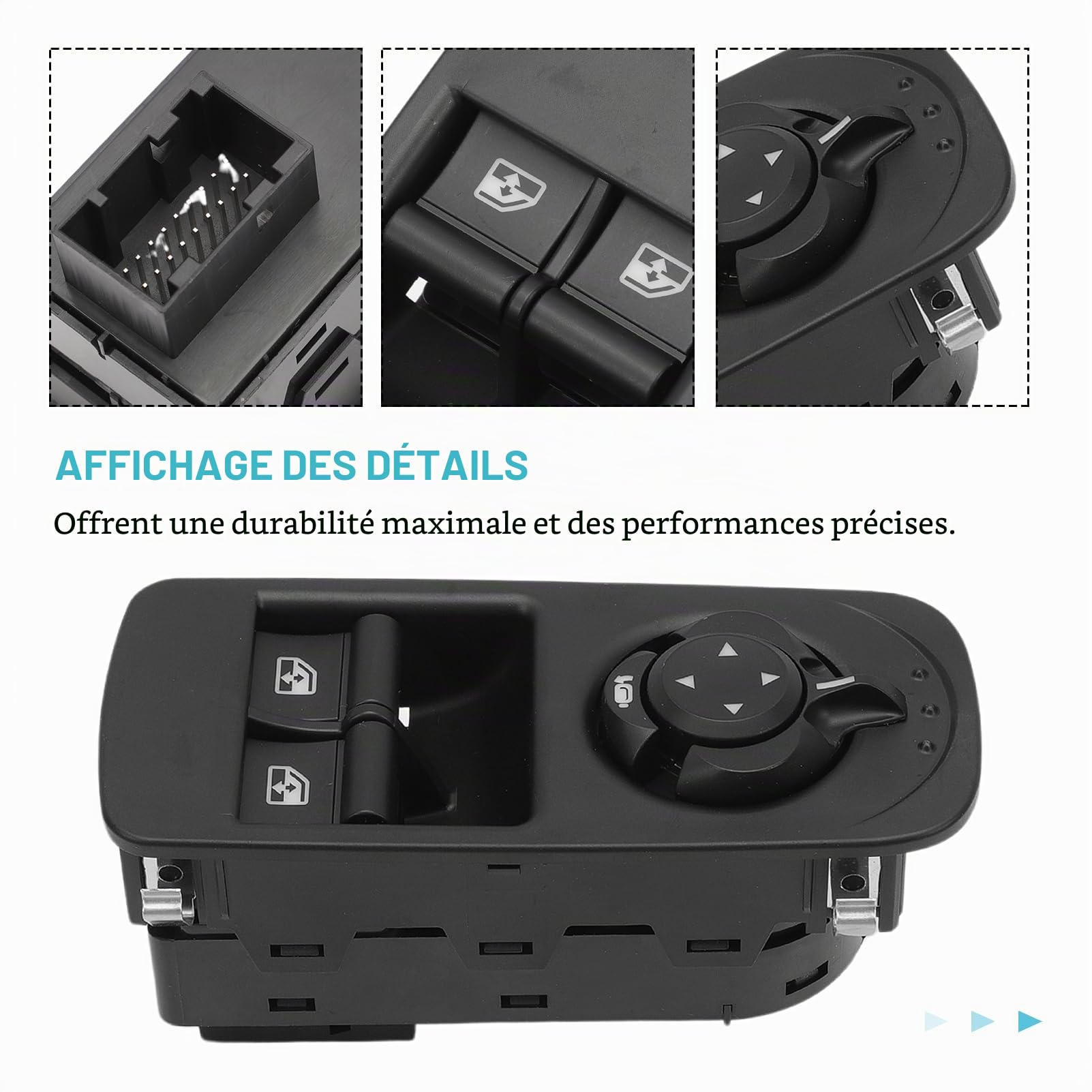 Lève-vitre gauche pour Alfa MiTo 955 2008-2018 Côté conducteur Bouton Interrupteur de commande de fenêtre interrupteur 156085170