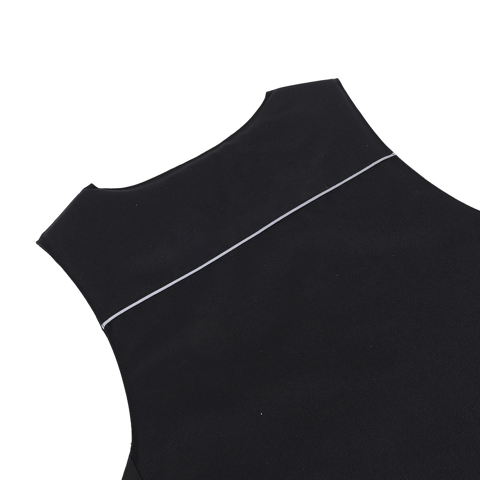 Tbest Gilet équestre rembourré en mousse de sécurité absorbant les chocs pour l'équitation, les courses en plein air