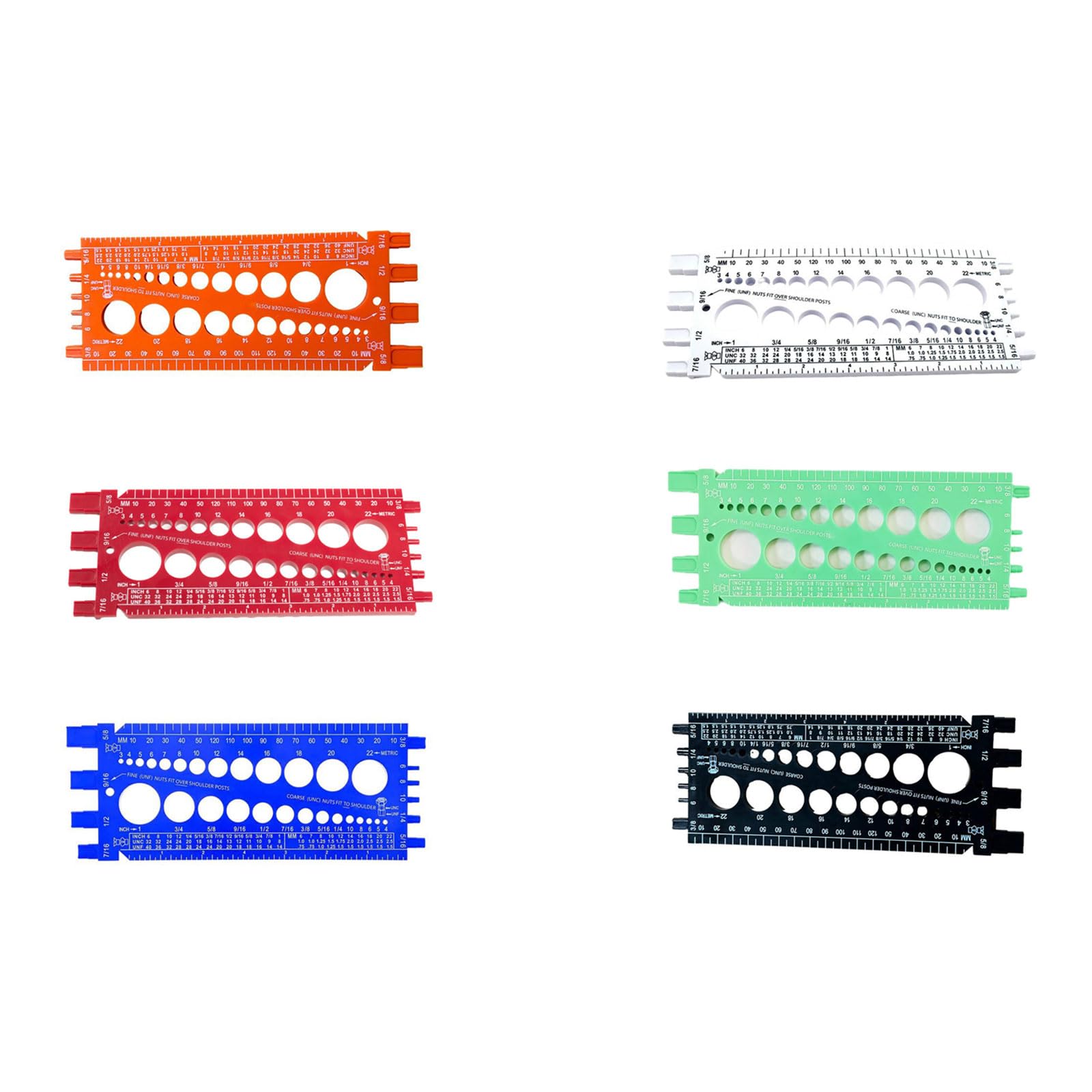 Righello confronto hardware con punti misura del dado