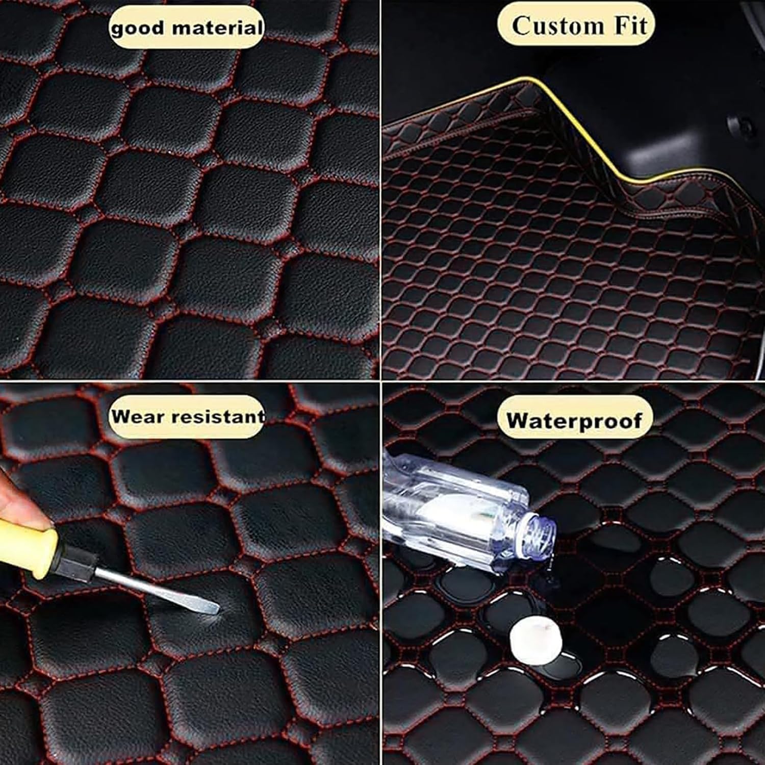 Auto Lederen Kofferbakmatten Voor Volvo EX30 2023 2024 2025,Op MaatBagageruimtetapijten Bagage Bakbeschermer Pad Kofferbakvoeringen Beschermer Interieur Accessoires,D-Brown Auto Lederen Kofferbakmatten Voor Volvo EX30 2023 2024 2025,Op MaatBagageruimtetapijten Bagage Bakbeschermer Pad Kofferbakvoeringen Beschermer Interieur Accessoires,D-Brown