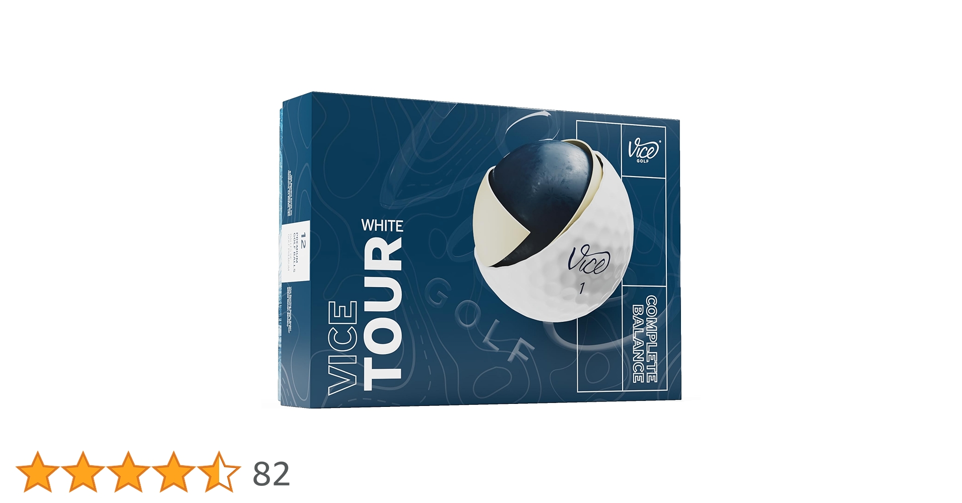 Vice Tour White ゴルフボール 3個入り Vice Golf Tour