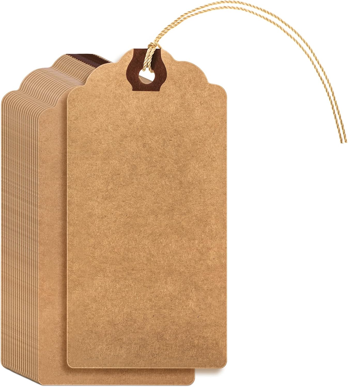 4 3/4in x 2 3/8in Manila Tags Shipping Tags with String