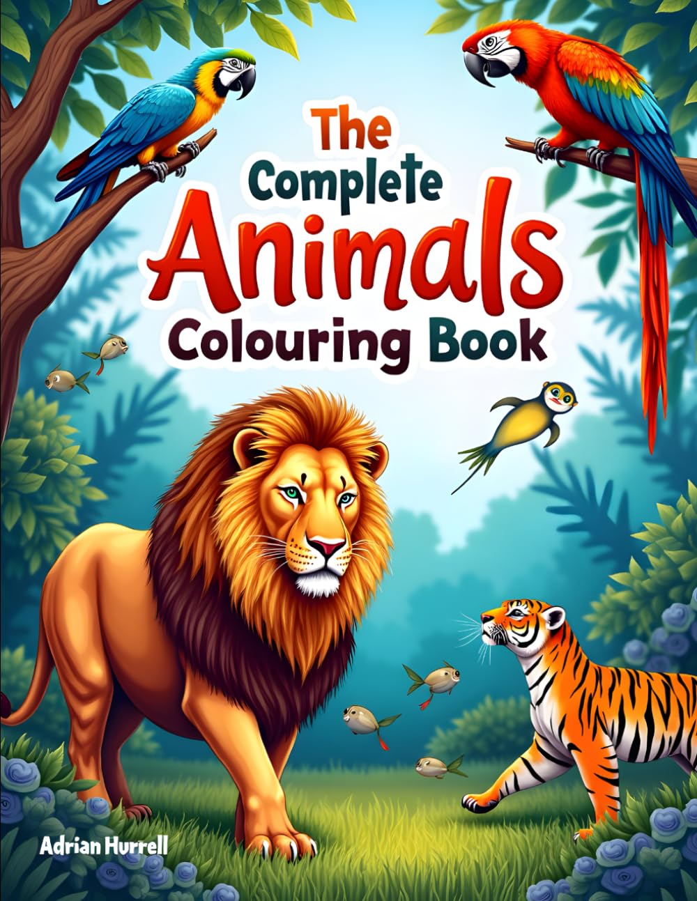 The Complete Animals Colouring Book: Fun and Creative Jungle Adventure for Kids to Colour (The Complete Colouring Book)