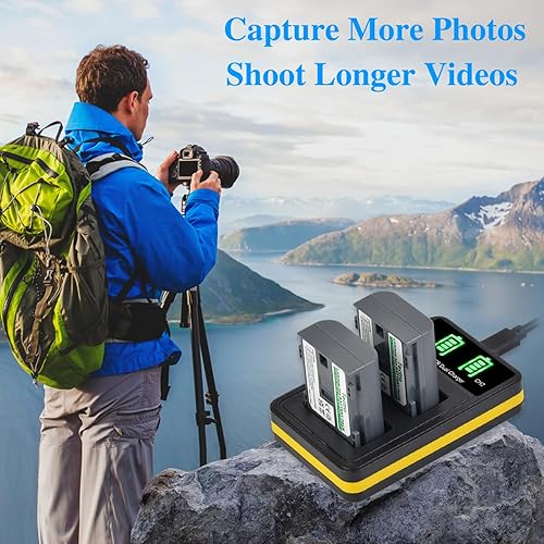 Miniatura 7 de Paquete de 2 baterías NB-2L NB-2LH y LED Dual USB Charger Kit para Canon NB-2L NB-2LH BP-2LH y Canon DC301 DC310 DC320 DC330 DC410 DC420 Elura 40 50