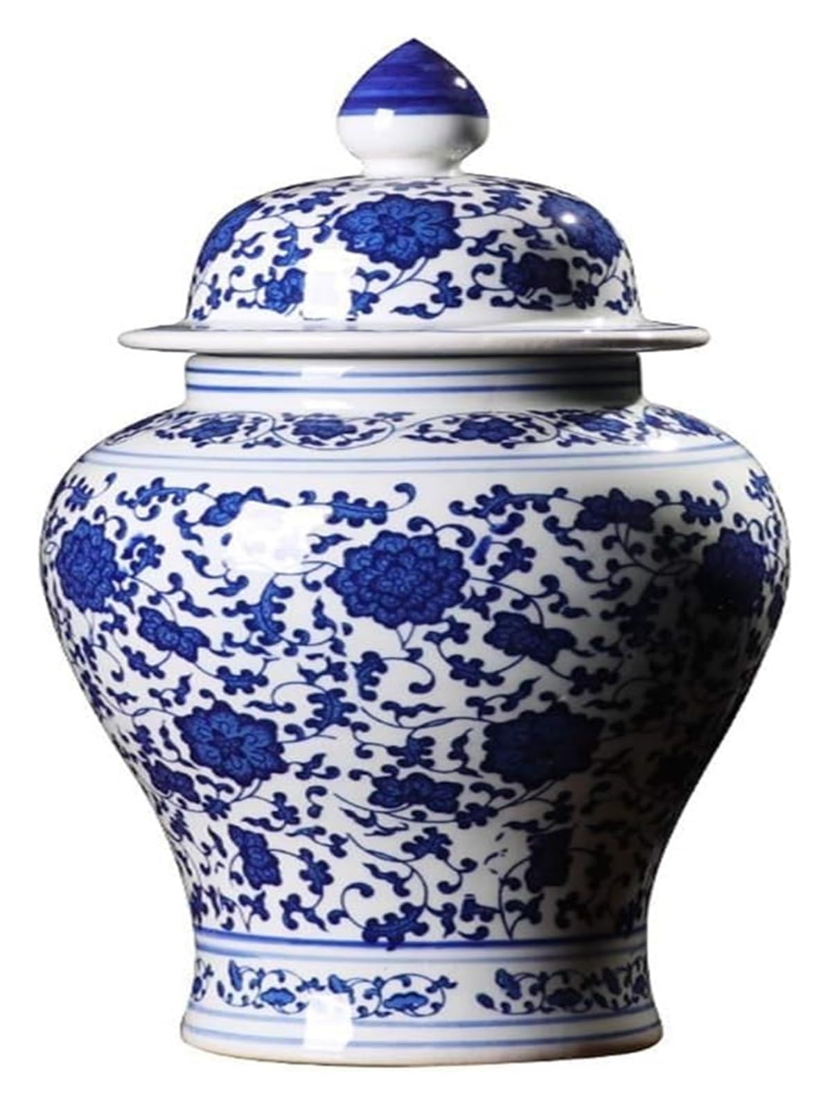 Vase Desktop Porcelain Ceramic Art Jar Chinese Decorative Rustic Home Decor Office