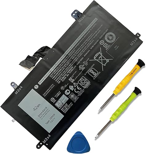 J0PGR - Batería de repuesto para laptop Dell Latitude 5285 E5285 5290 2 en 1 Series T17G T17G001 T17G002 JOPGR 0J0PGR 0X16TW X16TW 0FTH6F FTH6F