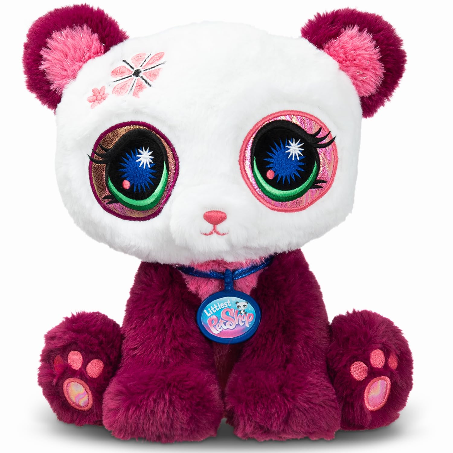 Littlest Pet Shop - Plüschpanda 25 cm - Littlest Pet Shop LPS Deluxe Panda – Niedliche Plüschtiere mit großen, glänzenden Augen – Spielzeug für Kinder ab 4 Jahren – BF00669