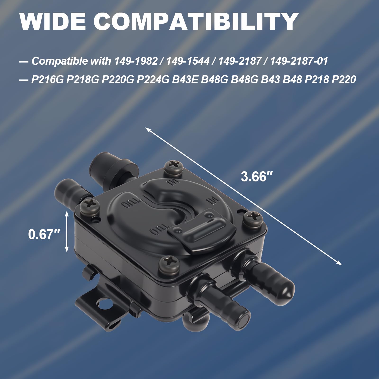 Amazon.com: 149-2187-01 Vacuum Fuel Pump Compatible with Commins