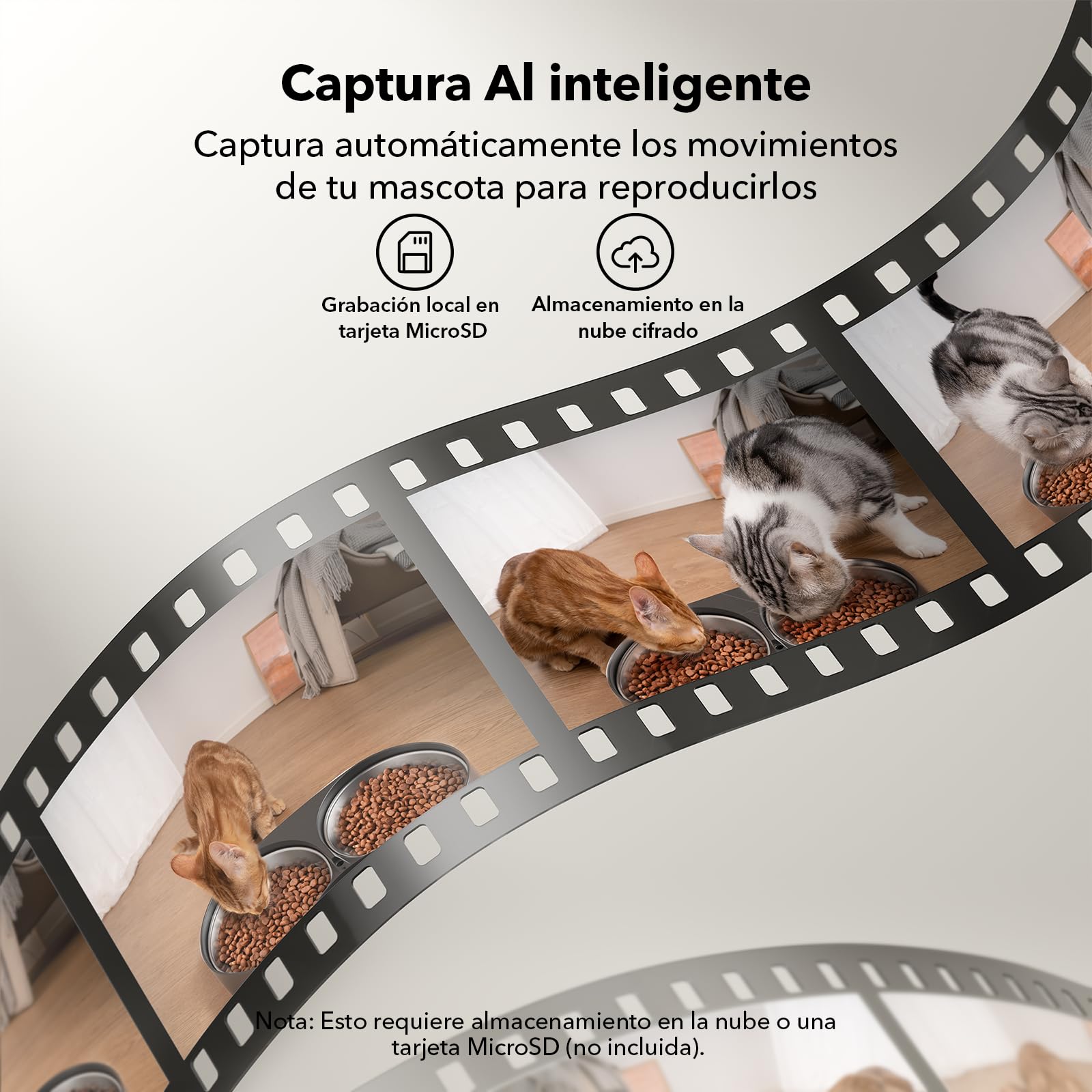 PETLIBRO 5G y 2.4G WiFi Comedero Gato Automatico con Cámara, 5L Doble Cuencos 1080P HD Dispensador Comida Gatos/Perros, App Control, Baterías y Cableado Eléctrico, Cuenco de Acero Inoxidable, Negro