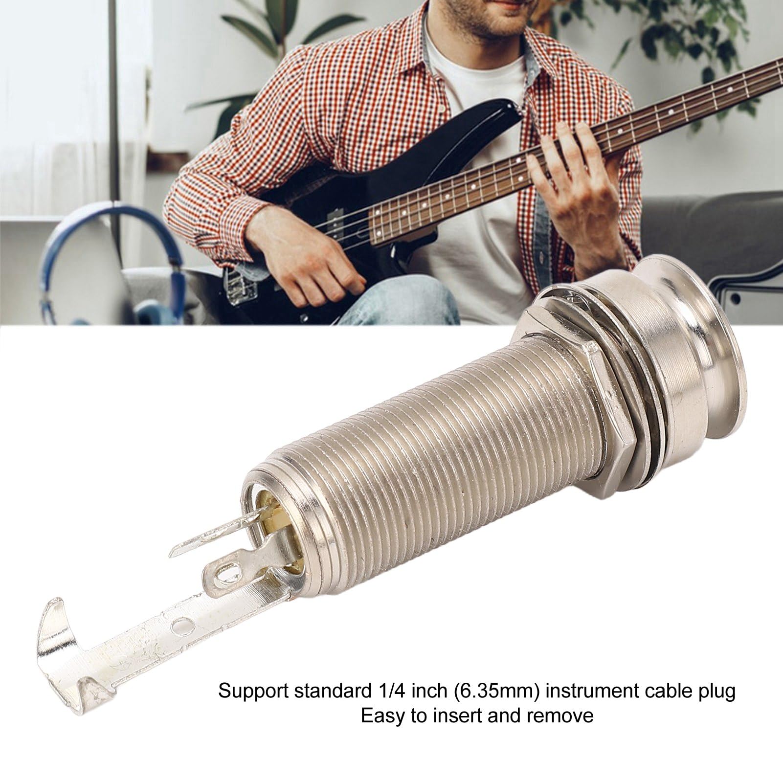 Presa Di Ingresso Uscita Da 1/4 Di Pollice Per Chitarra - Foto 12