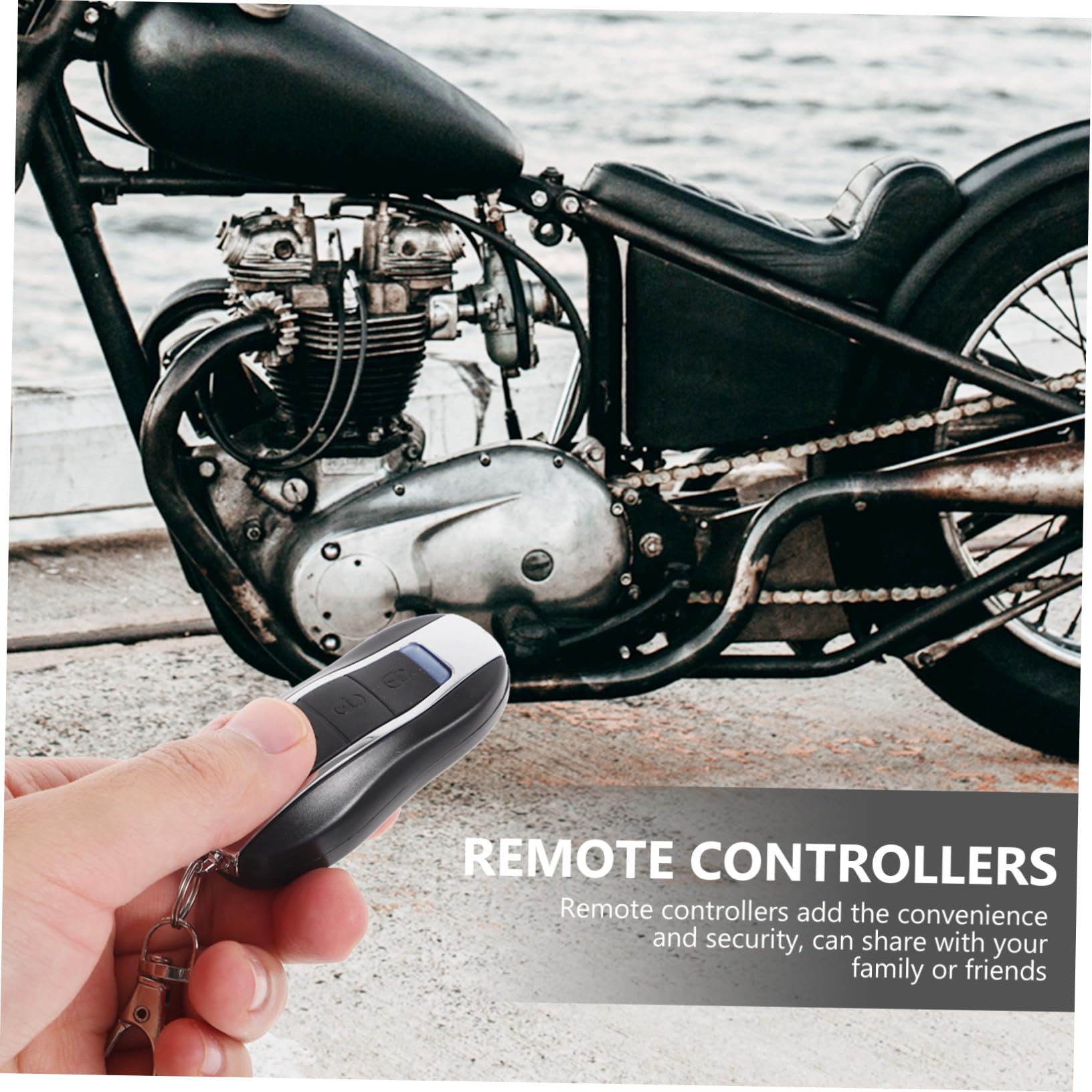 Allarme Antifurto per Moto con Avviamento Remoto, Blocco a Distanza e Rilevamento Vibrazione, Telecomando Incluso per Proteggere la Moto
