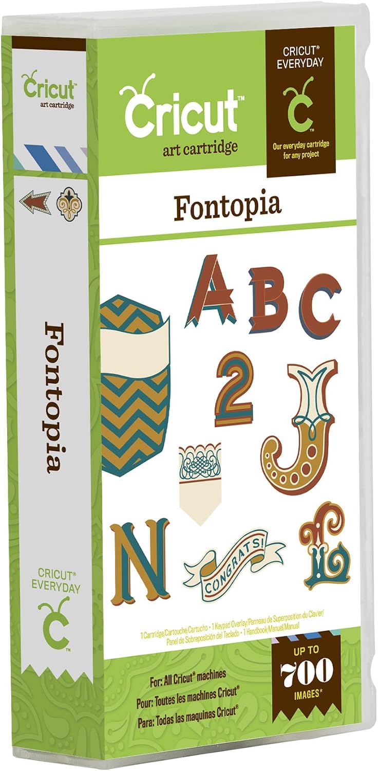 Cricut 2001755 Fontopia Cartridge
