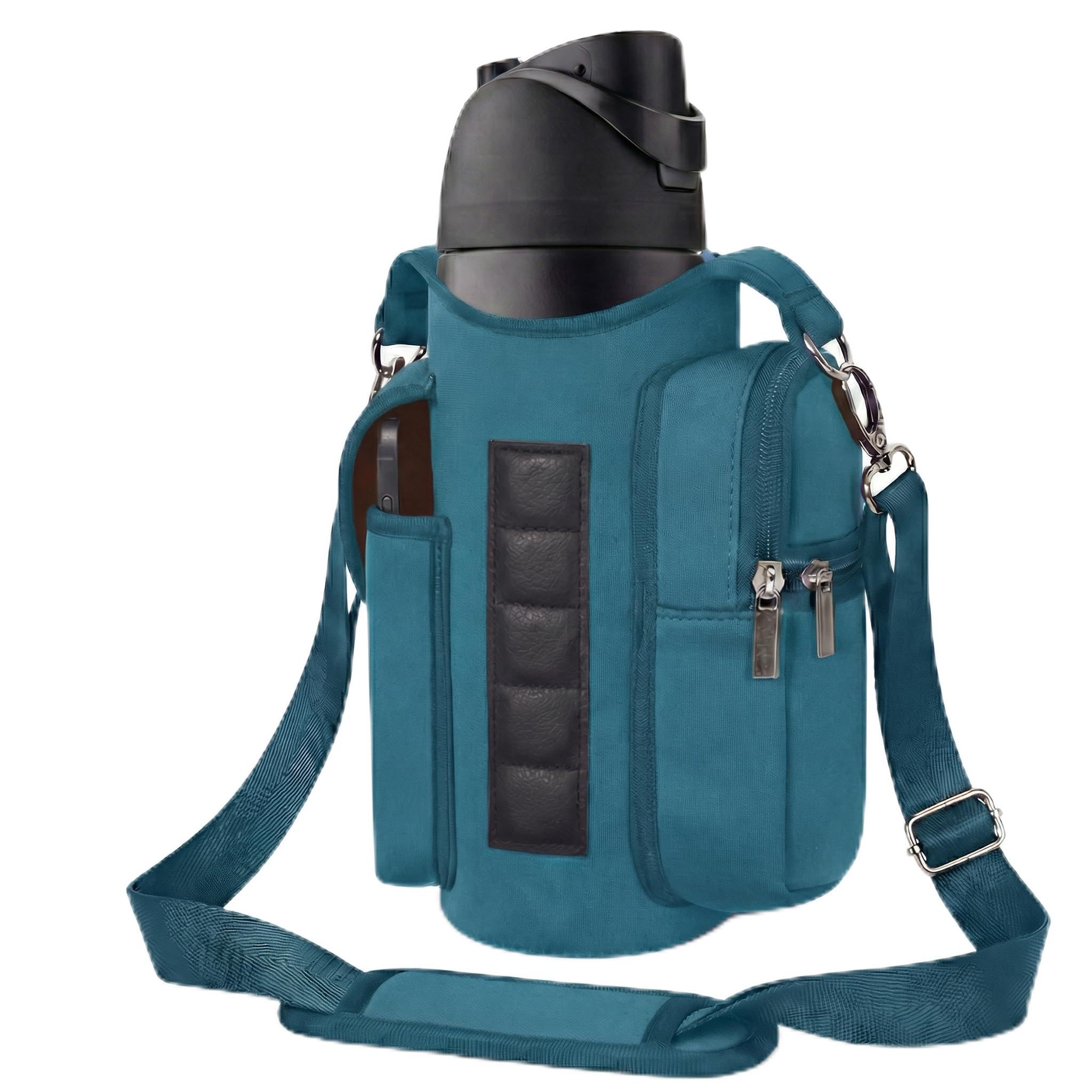 AUPET Magnetischer Turnbeutel für Damen und Herren, kleiner Turnbeutelorganizer, Crossbody-Magnete, Wasserflaschenhalter, passend für 530 - 1134 ml Owala Yeti Hydro Flask, Workout-Tasche für Handy