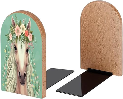 Miniatura 10 de Group Cats - Sujetalibros decorativos de madera para estantes, habitación de los niños, escritorio, oficina en casa, tapones de libros para