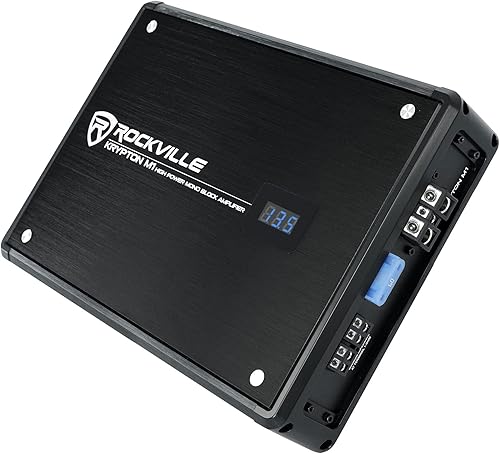 Miniatura 3 de Rockville KRYPTON-M1 2000w Peak500w RMS Mono 1 ohmios Amplificador de coche + control remoto