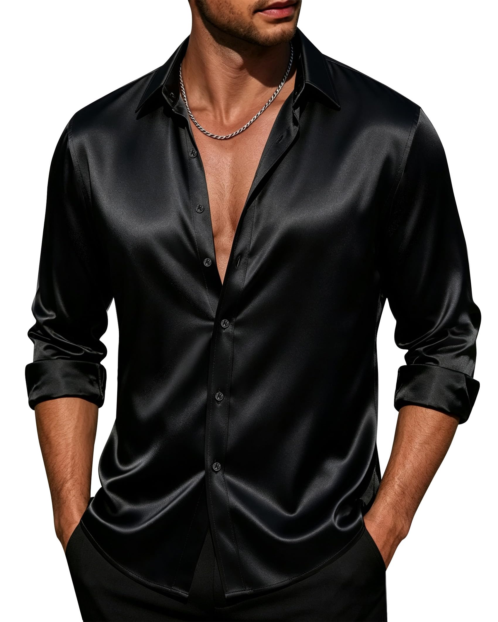 J.Ver Thcs-Stain Shirt Camicia Button-Down Uomo (Pacco da 1)
