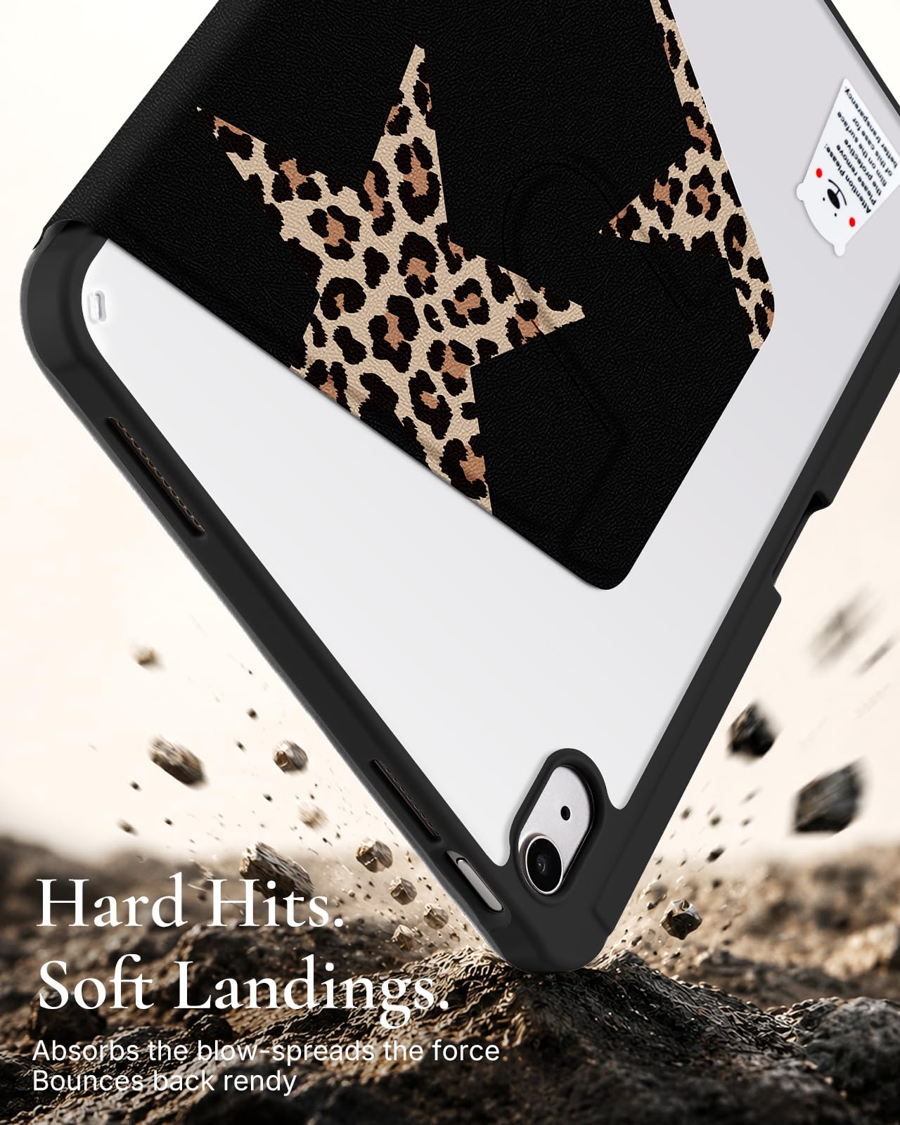 360 Rotazione Stand Folio Smart Case per iPad con portamatite