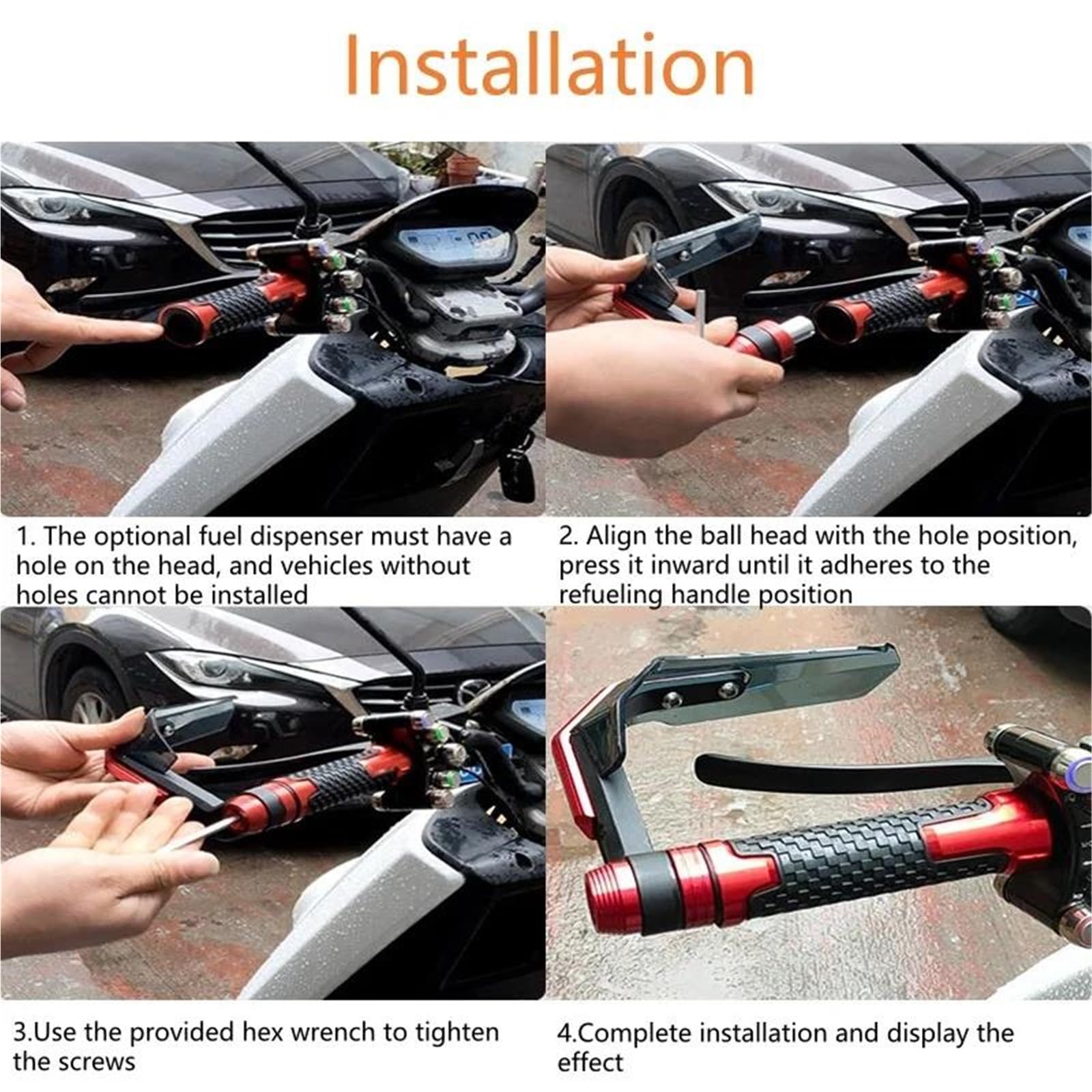 Protectores Manos Universales Manijas Motocicletas Protector Mano Moto | Protectores de mano para mango de motocicleta, Protector de viento, decoración de barra de cepillo Universal