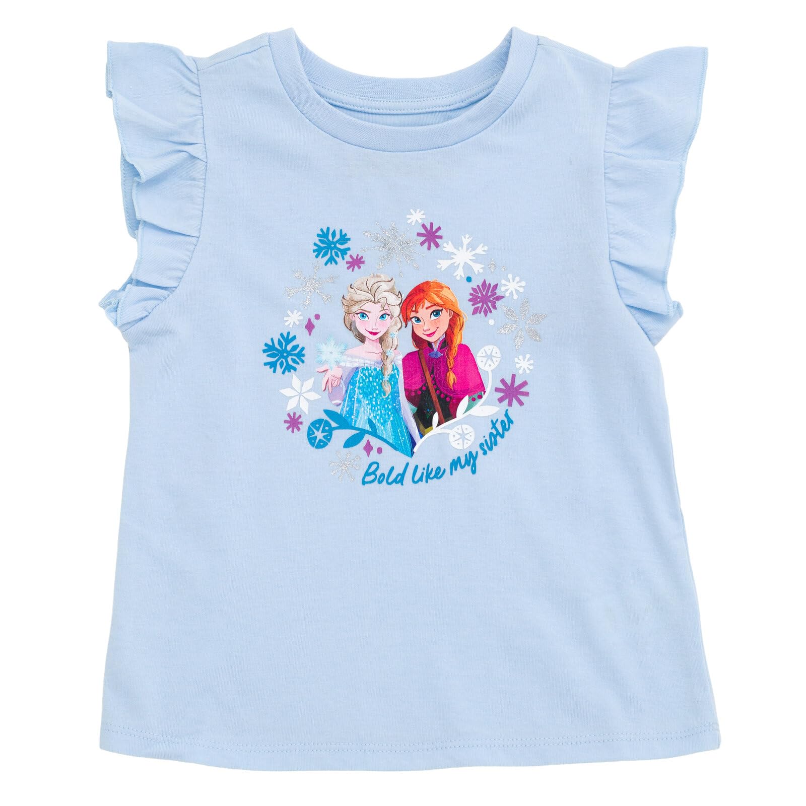 Disney Dziewczęcy podkoszulek i satynowa spódnica od malucha do dużych dzieci (2T - 14-16)