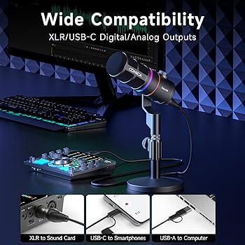 【新品未使用】COMICA EJoy D10 PRO マイクブラック Amazon.com: EJoy D10 PRO(D) Wireless USB Gaming Microphone