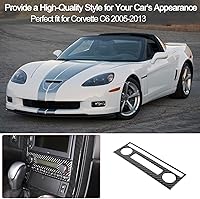 Vista 6 de PIUGILH Cubierta del marco del panel del interruptor del aire acondicionado del coche para Corvette C6 Z06 ZR1 2005-2013 accesorios, cubierta
