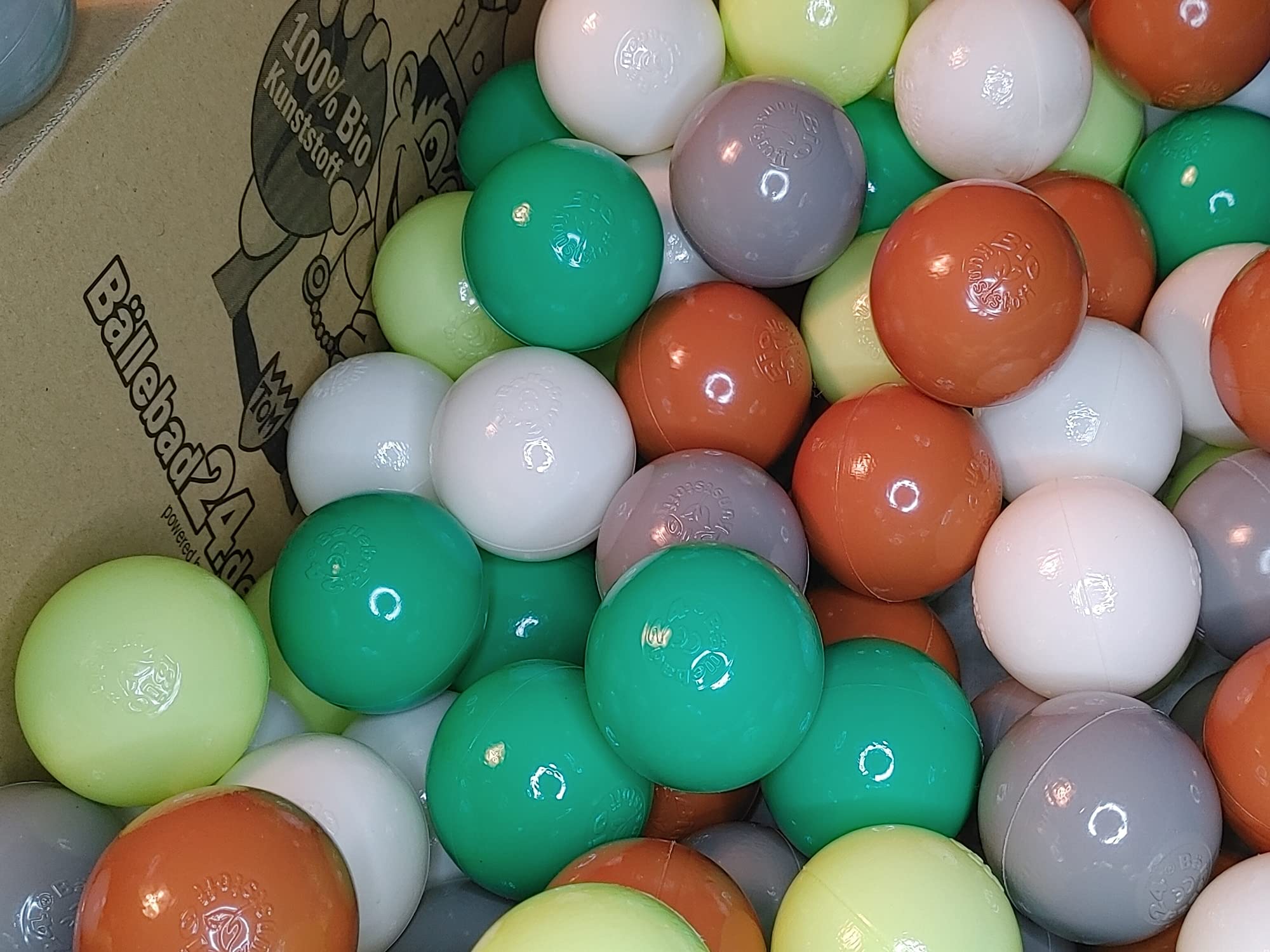 Bolas Para Piscina De Bolas Ecológicas De 6 Cm – Hechas De Caña De Azúcar, 20 Colores Disponibles, Certificadas TÜV