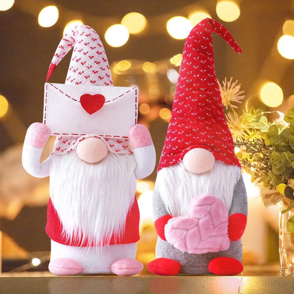 Hilif Valentines Day Gonks Gonk Gnome Gonks Valentines Day Gonk Gonk Mug Valentines Day Gnome Decoration Gnome Valentines Day Decorations Size 24