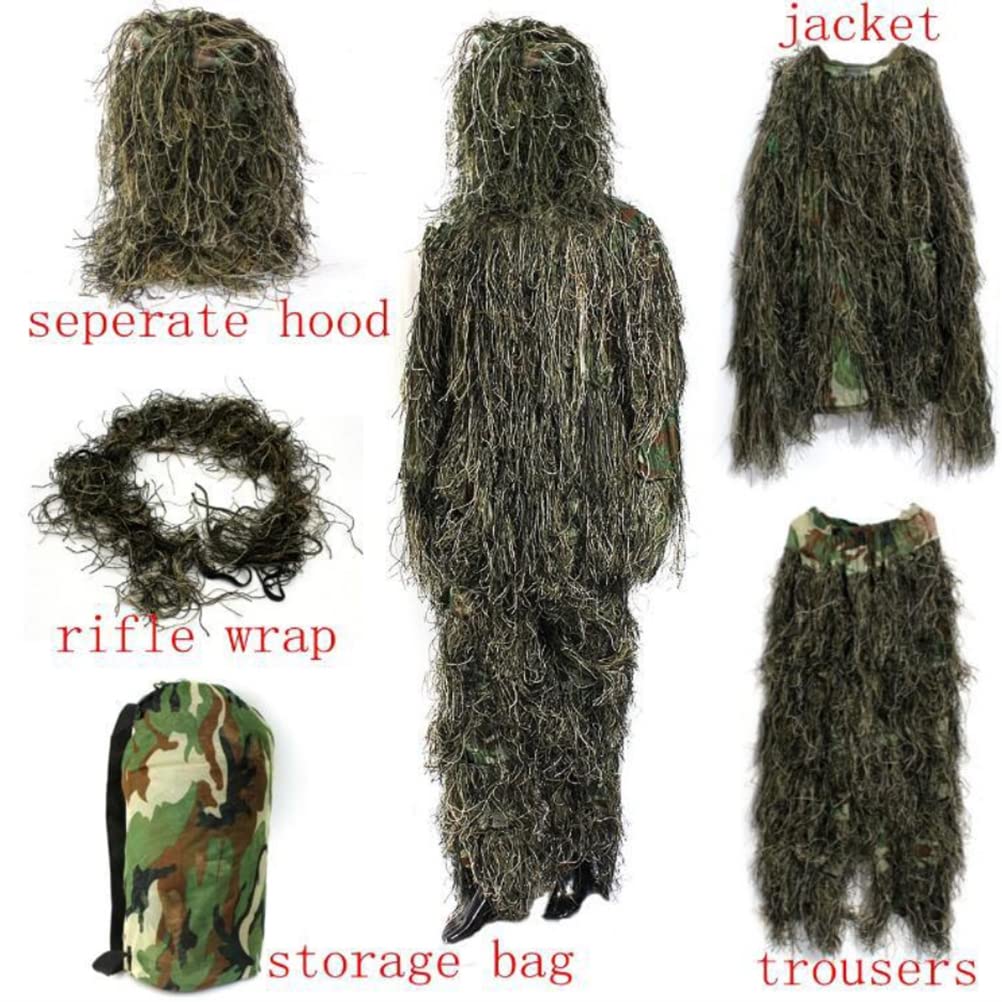 Veste De Chasse Tactique SASKATE Ghillie – Camouflage Homme