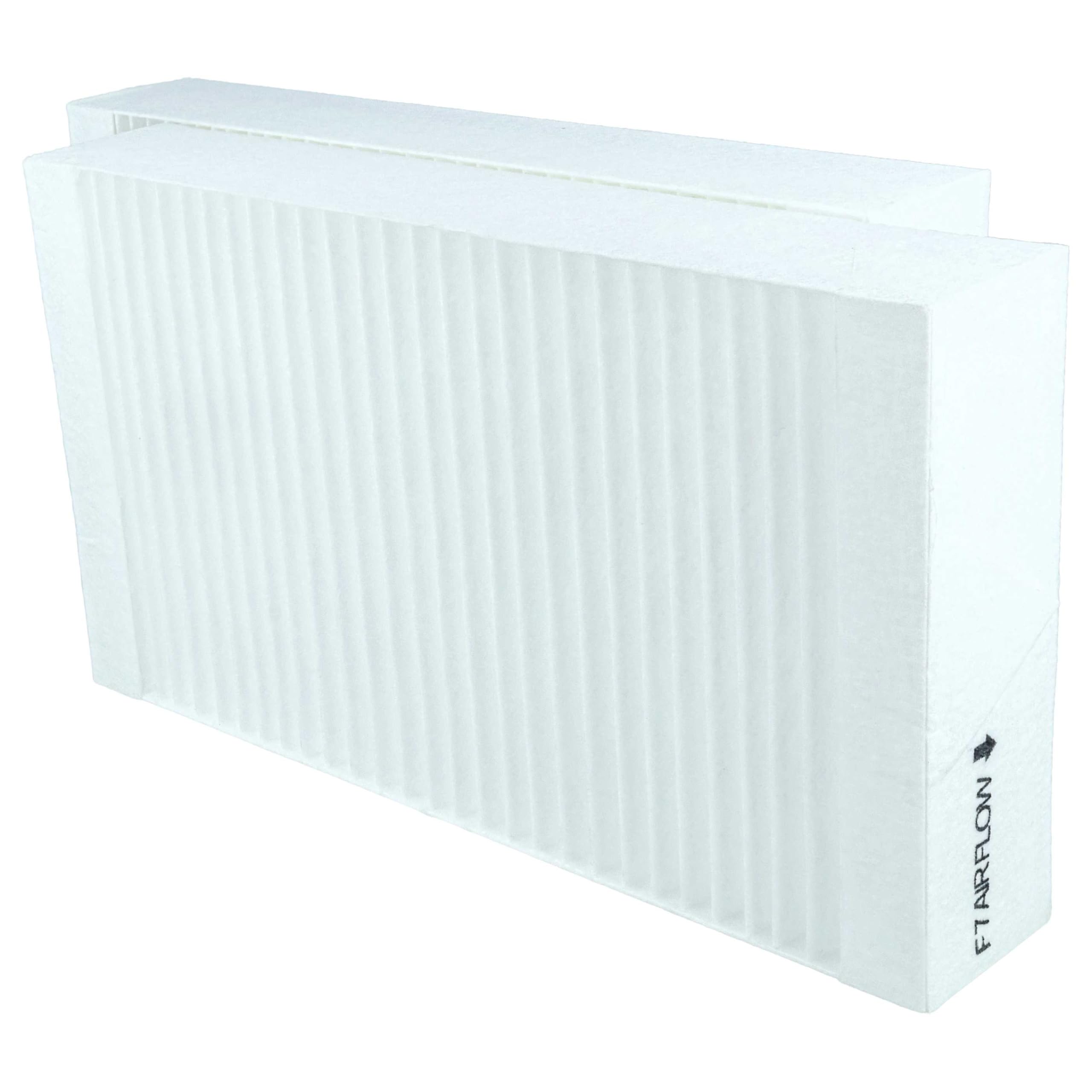 vhbw Zestaw filtrów zamiennych do Bosch 7738113333 | do urządzenia wentylacyjnego – filtr powietrza G4 / F7 (2 sztuki), 27 x 15 x 4,6 cm, biały