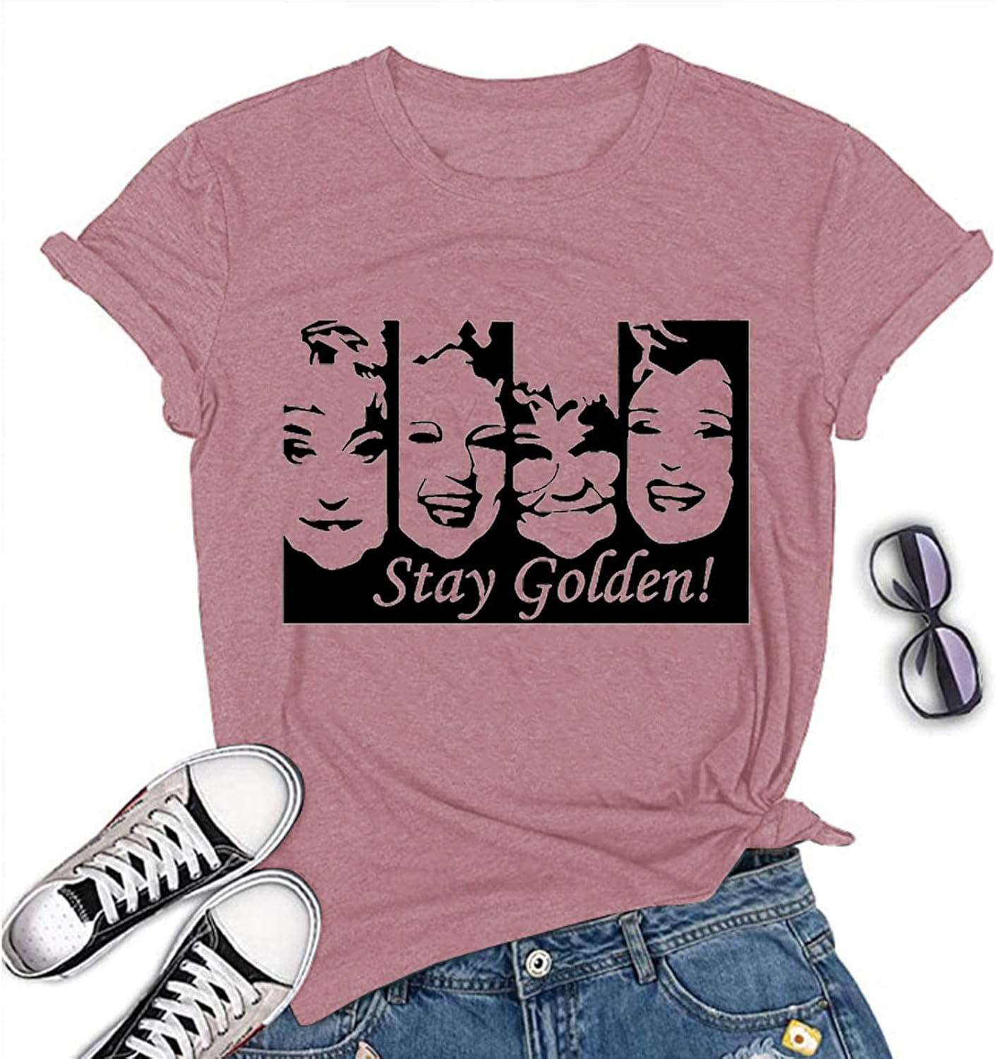 The Golden Girls Stay Golden Tシャツ Lサイズ Amazon.com: The Golden Girls - Stay Golden T-Shirt