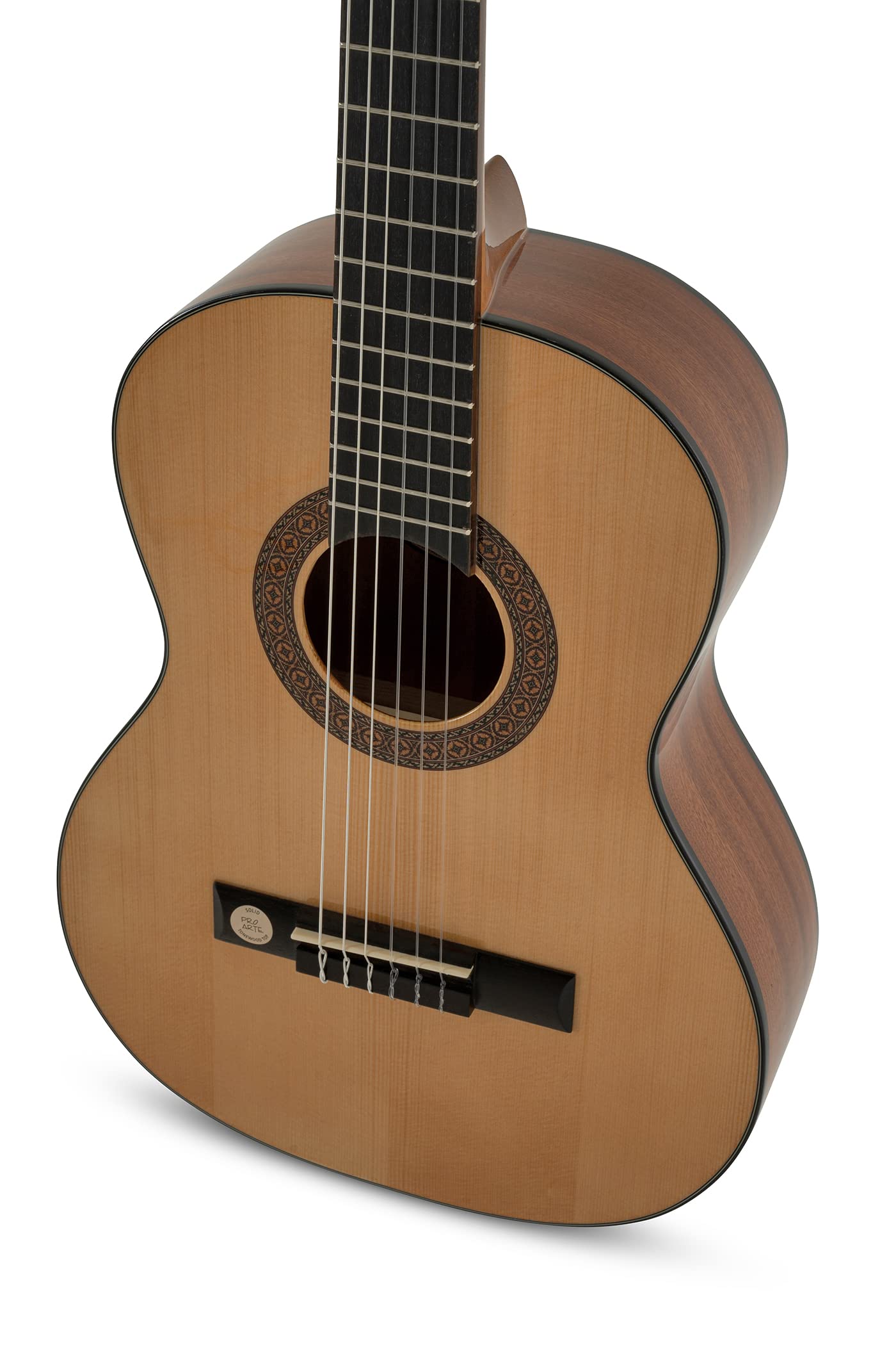 GEWA Guitarra clásica Pro Arte GC 75 A - tamaño 3/4 (aprox. 9-11 años) - Tapa de abeto macizo - Fondo/aros de caoba - Cuerdas Hannabach - Mecánica dorada - Fabricado en Europa
