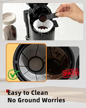 Small Coffee Filters for Ninja Coffee Maker, 200ct, 1-2 Cup