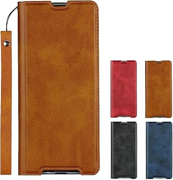 Eastwave Sony Xperia 1 II docomo SO-51A / au SOG01 Case Folio Sony Xperia 1 ii Wallet Type Cover xperia1ii Case SO51A Case PU Leather Card Storage Horizontal Stand Function Lightweight Ultra Thin Belt