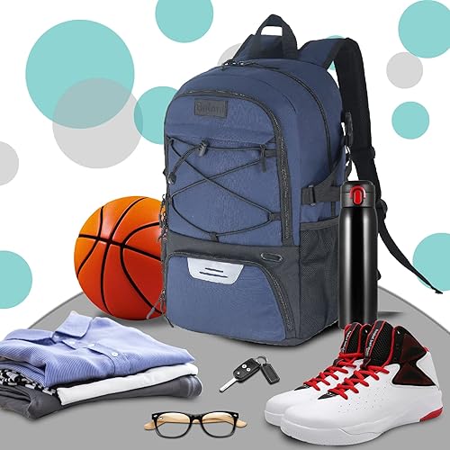 Miniatura 2 de Mochila de fútbol con compartimento para pelotas y compartimento para zapatos, mochila para baloncesto