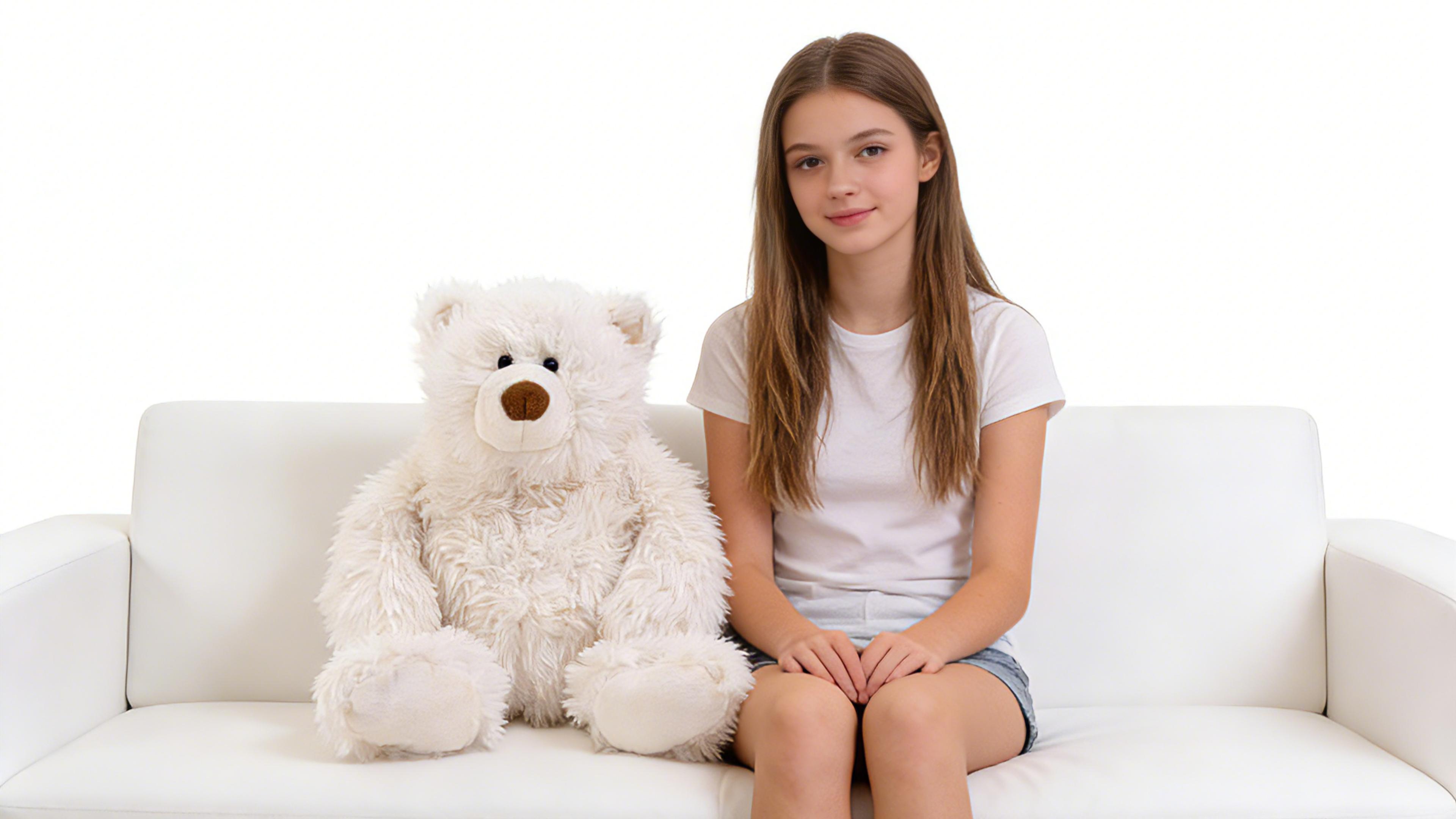 Amazon.com: GADXV 4.2 lbs Polar Bear Weighted Stuffed Animal 27in
