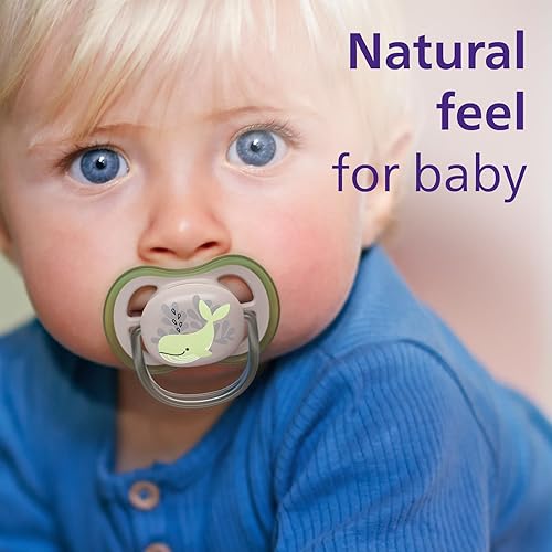 Miniatura 8 de Philips Avent Ultra Air Chupete  4 chupetes ligeros y transpirables para bebés de 6 a 18 meses, sin BPA, con estuche de transporte esterilizador,