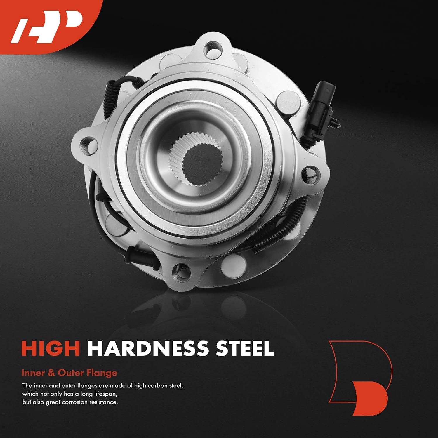 A-Premium Front Wheel Bearing and Hub Assembly with ABS & 10-Lug Compatible with Dodge Ram 4500 2008-2010, Ram 5500 2008-2010 & Ram 4500 2011-2018, 5500 2011-2018