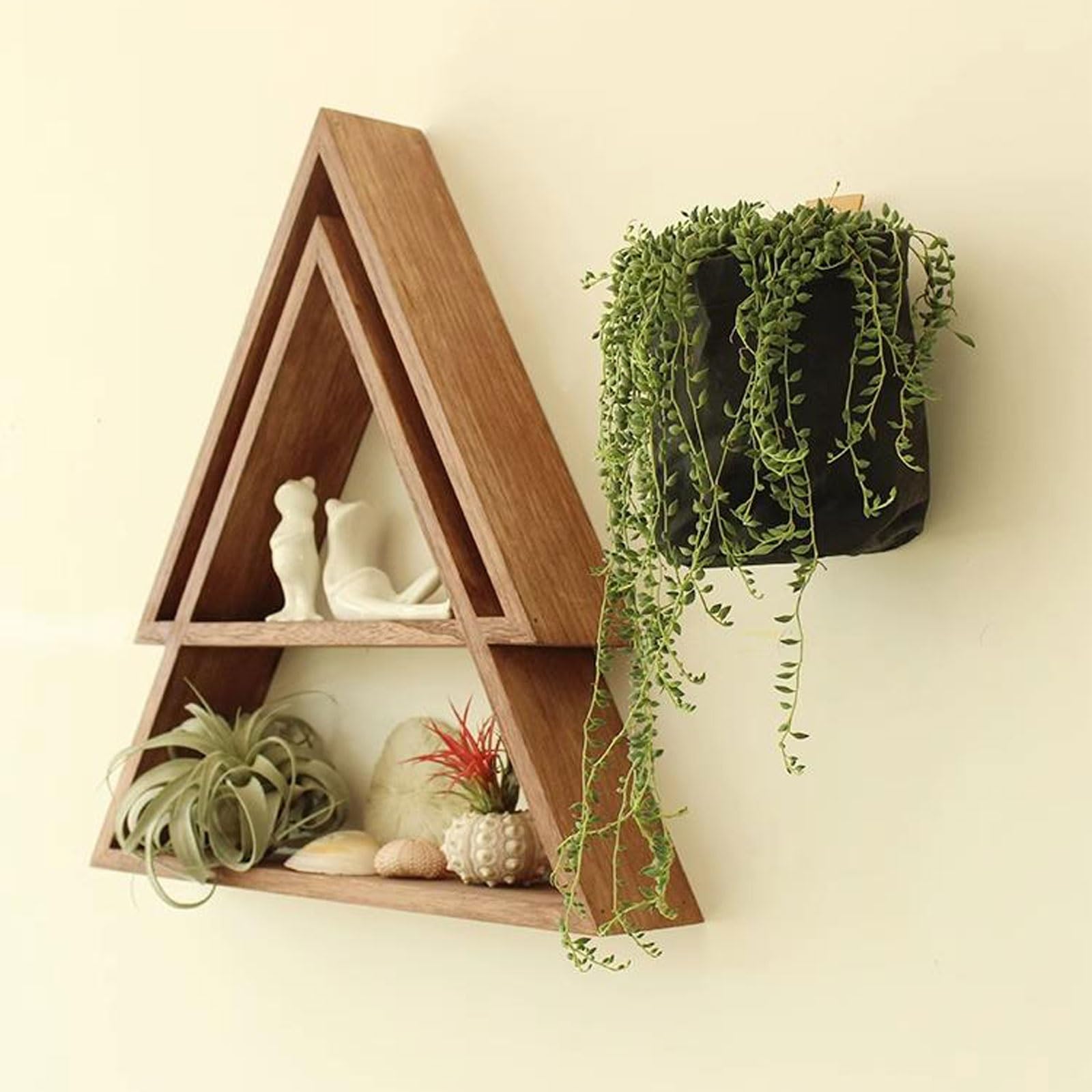 Amazon｜ウォールマウントシェルフ 幾何学的なフローティングシェルフ