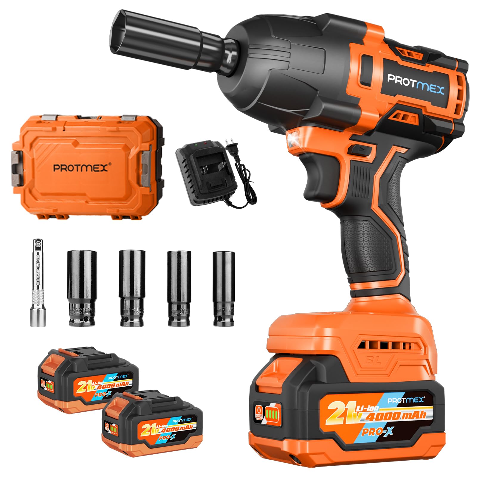 Protmex 1/2 inch Cordless Impact Wrench
