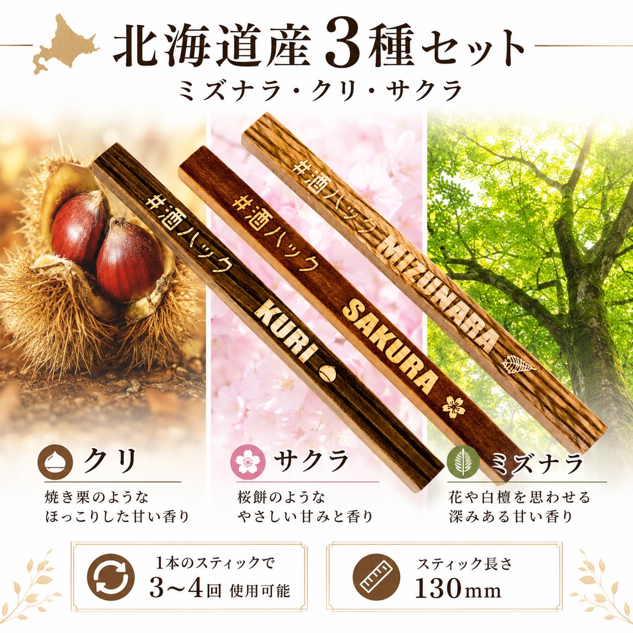 Amazon.co.jp: 熟成スティック 熟成 ウイスキー 酒ハック ミズナラ