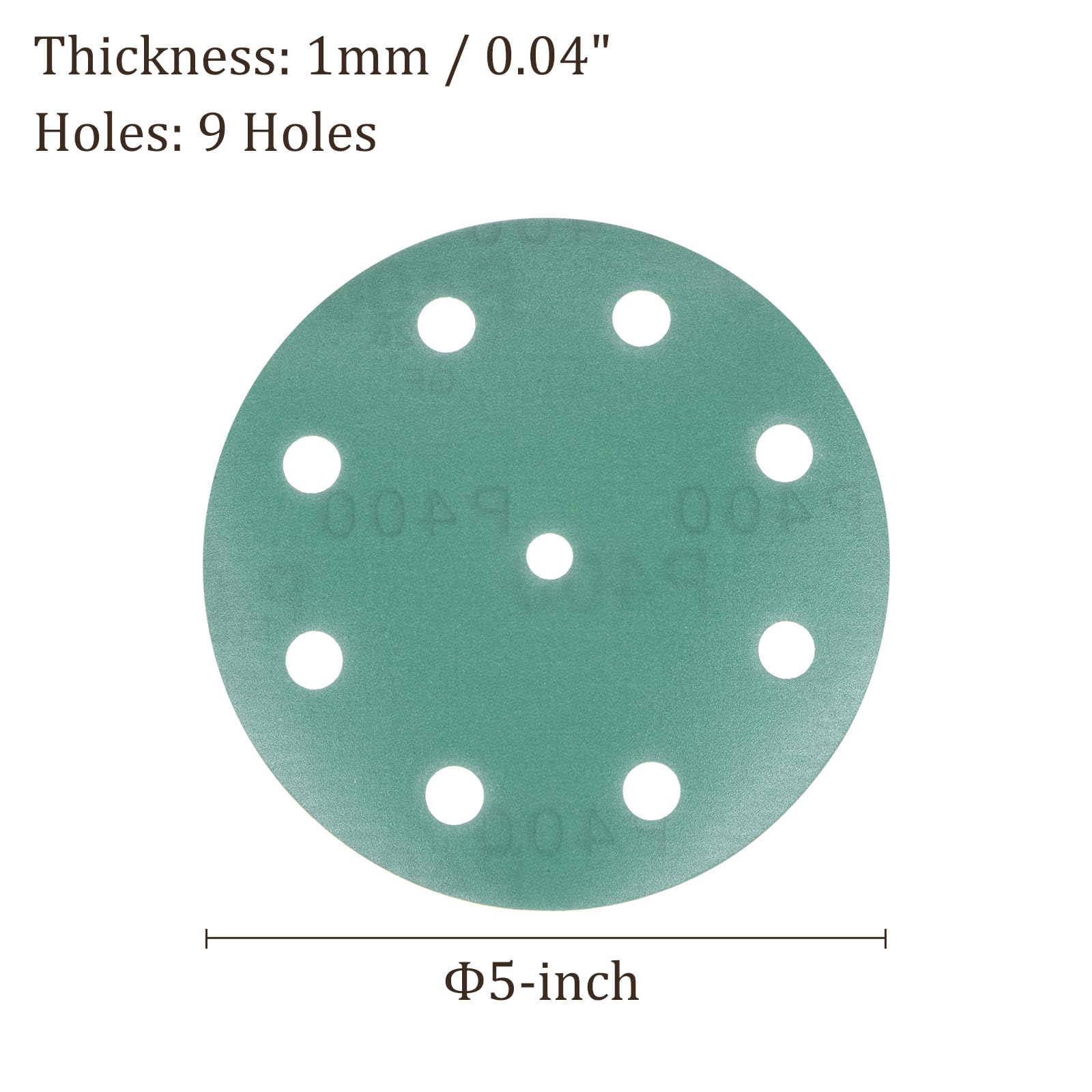 Kozelo 25pcs Green Film Sanding Discs - Image 3