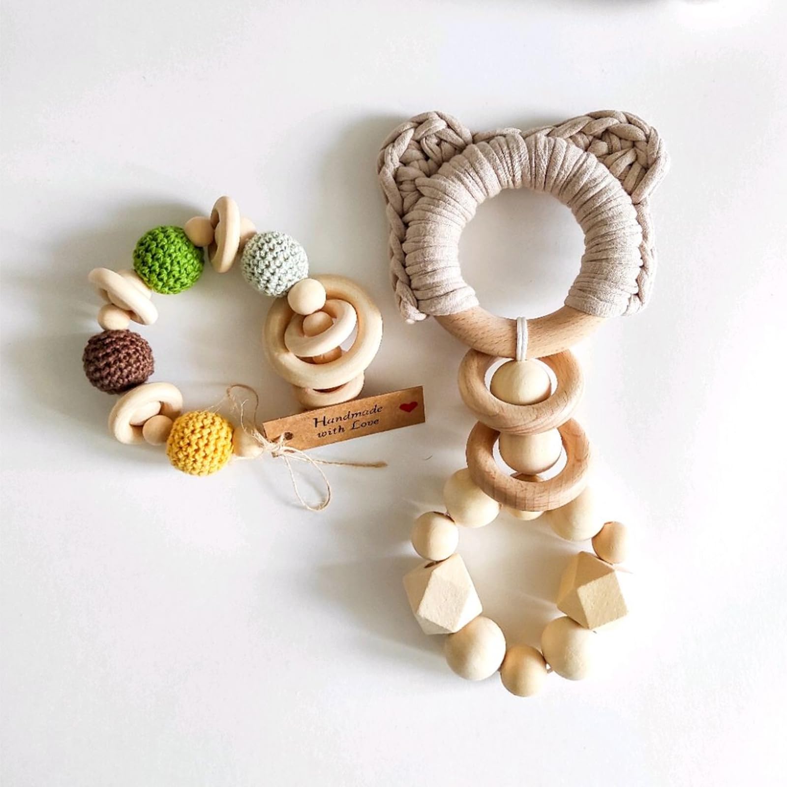 GBACHOOSE 120 Pcs Natural Wood Rings - 55mm Unfinished Wood Rings for DIY Craft Jewelry Making Pendant Connectors - Image 3