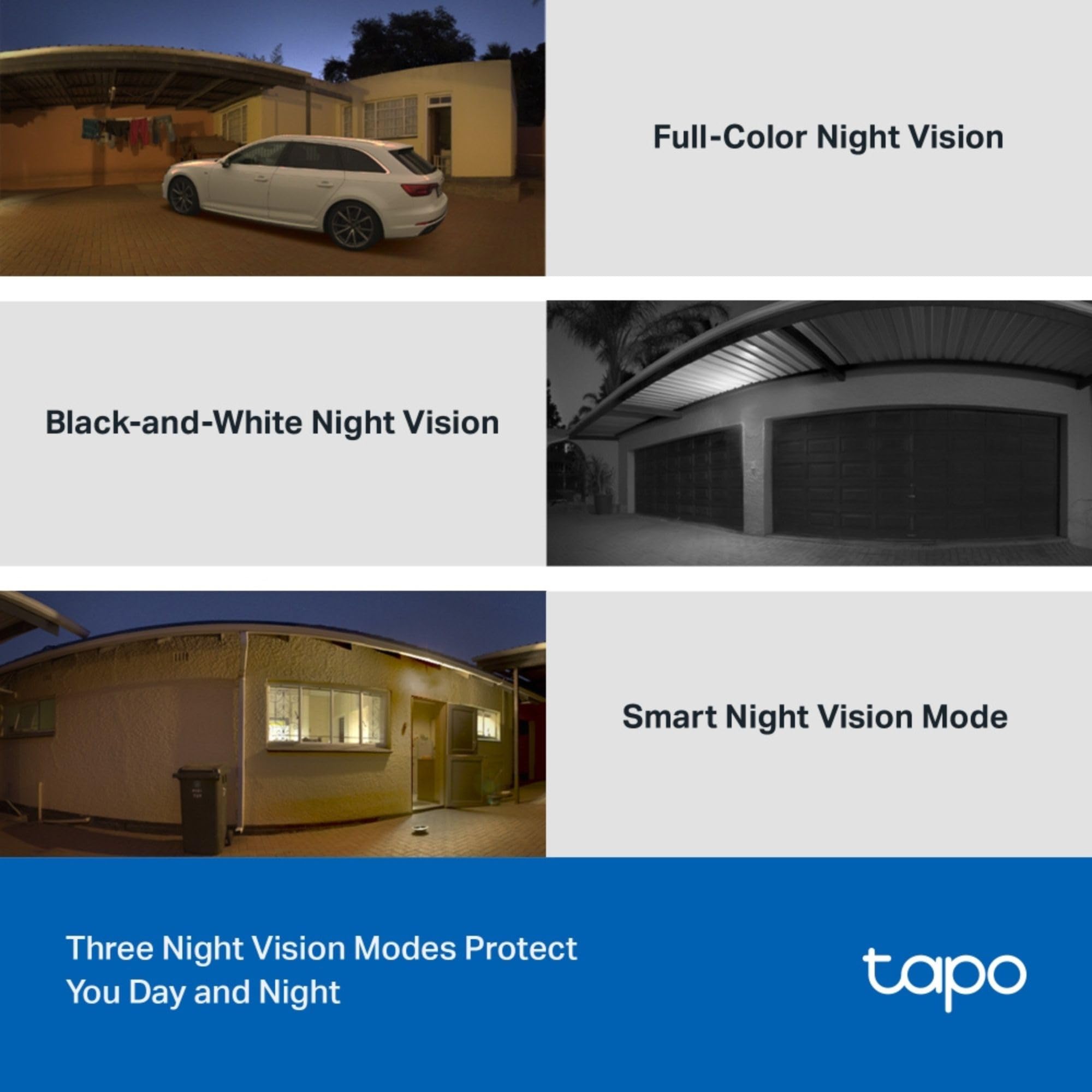 Tapo TC41 - Cámara de Seguridad para Exteriores panorámica/inclinación 2K, cámara WiFi, detección Inteligente de Personas de 360°, Seguimiento de Movimiento, visión Nocturna a Todo Color, sin Tarifa