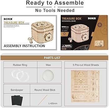 手作り大人おもちゃ Amazon | AIJUYE 3D オルゴール 立体パズル 木製 可動式チェロ