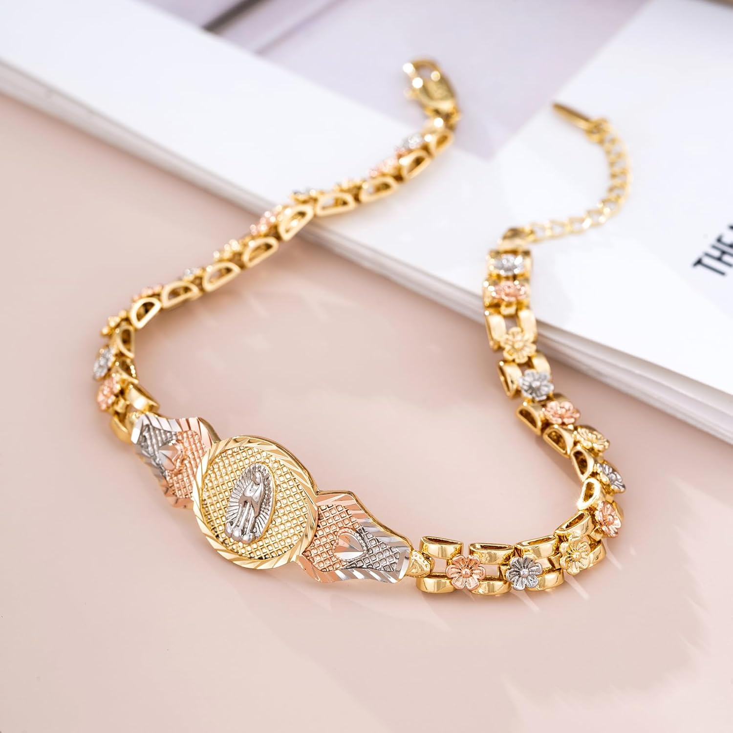 XUPING Virgin Mary Bracelet Gold Plated Our Lady of Guadalupe Bracelets Exquisite Virgin Mary Jewelry Gift For Women - Image 3