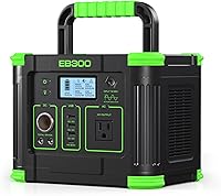 GRECELL EB300 300W Portable Power Station 288Wh Solar Generator Peak 600W 60W USB-C for Camping RV Home