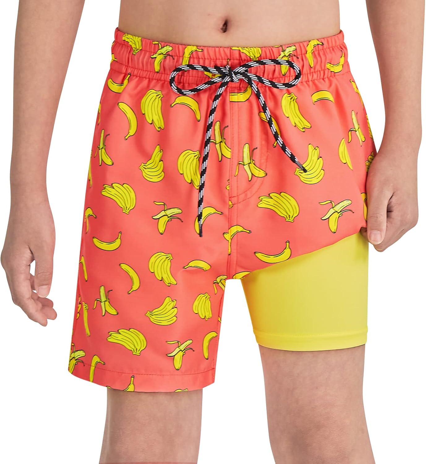 Cozople Boys Swim Trunks Compression Liner Swim Shorts Quick Dry Bathing Suit with Boxer Brief Swimwear 2-20T - Image 6